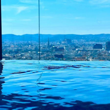 Panorama Sky Apartment I Rooftop Pool I Metro Station Wien Eksteriør billede